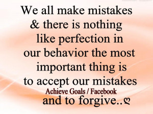 We all make mistakes & there is nothing like ...