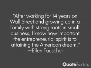 After working for 14 years on Wall Street and growing up in a family ...