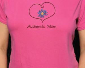 ... Shirt, Vintage Style Ladies Cotton Tee, Women's Heart Daisy Design