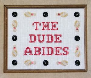 The Dude Abides Big Lebowski Cross stitch by SatsumaStreetCrosses ...