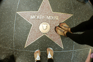 vintage cartoon mickey mouse black disneyland famous nails hollywood ...