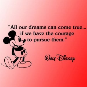 Walt Disney Mickey Mouse dreams can come true wall quote vinyl wall ...
