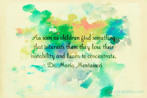 maybe some artwork prints like this montessori quote for our space...