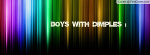 Boys With Dimples Profile Facebook Covers
