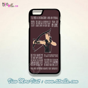 Home Page Phone Case iPod Case Hawkeye Poster Quotes Phone Cases