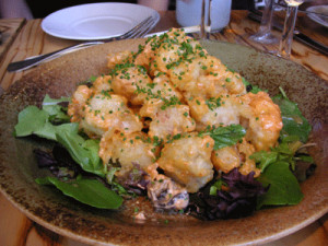 Another famous dish here is the Rock Shrimp Tempura with Ponzu