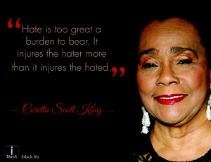 Inspirational quote from Coretta Scott King