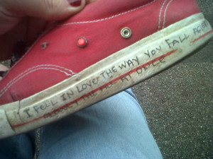 ... should buy a pair of converses and just write quotes all over them