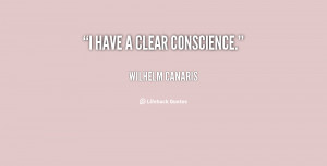 Quotes About A Clear Conscience