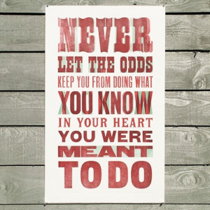 Beat the odds! #quote