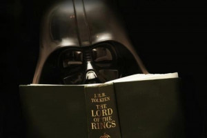 Darth Vader reading 