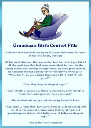 Grandma’s Birth Control Pills