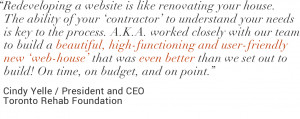 Redeveloping a website is like renovating or re-building your house ...
