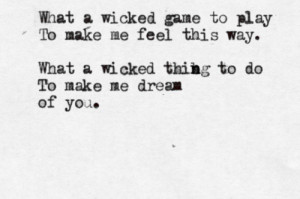 ... song, expose your heart. | Chris Isaak - Wicked Game Submitted by