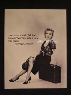 Marilyn Monroe Quote Magnet, Large Old Hollywood Magnet, Public Domain ...