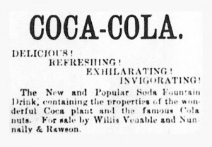 Persuasive Coca Cola Ads Of first ad for coca-cola