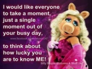 Miss Piggy has been fabulous for 40 years! Long may she reign over us.