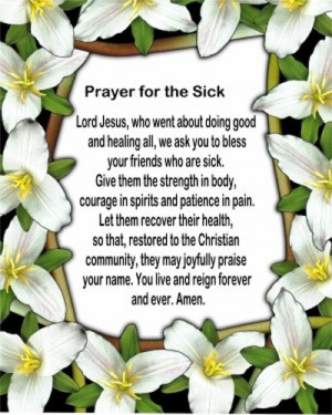prayer for the sick prayer for the departed prayer for