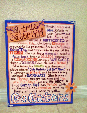 True Gator Girl Canvas.