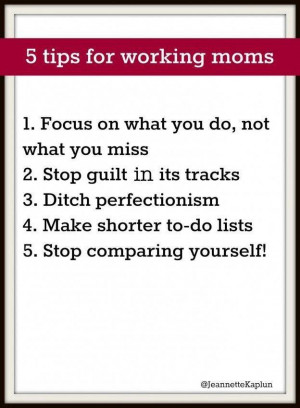 working mom tips
