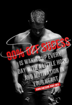 To be successful wake up with motivation | awesome bodybuilding quotes