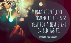 Many people look forward to the new year for a new start on old habits ...