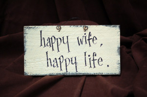 Happy Wife Life Quote
