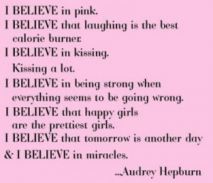 Audrey Hepburn. Pink & Classy.