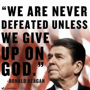 Smart man, that Ronald Reagan!