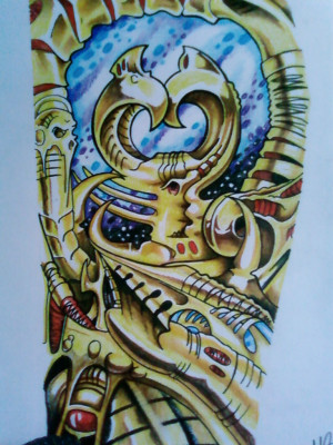 Bio Mechanical Doodle Bomu