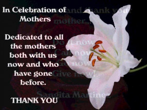 In Celebration of Mothers – Mothers Day Quotes