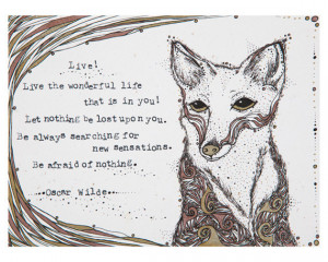 Original Illustration, Oscar Wilde Quote - 8x10 Limited Edition ...