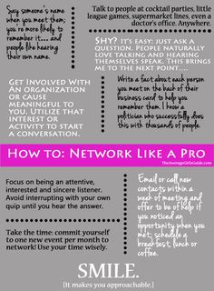 How to Network Like a Pro, tips from The Average Girl's Guide # ...