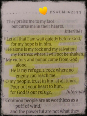 GOD is MY refuge!