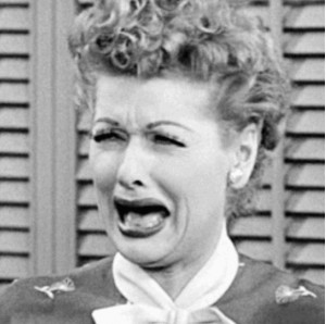 Lucille Ball. One of the most iconic facial expressions of all time.