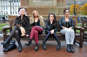 TV show quot Girls quot with left to right Gillian Brown Kate Brown ...