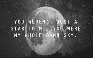 Black And White Moon Quote