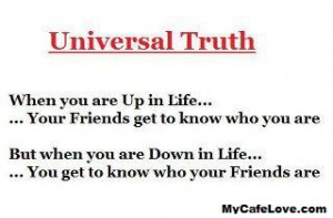 Universal truth of life.