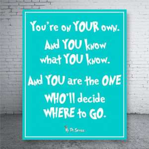Dr. Seuss Quote Poster Print P3 Digital File DIY by CustomBazaar, $4 ...