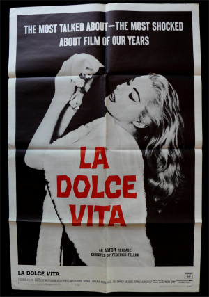la dolce vita movie poster film poster one sheet
