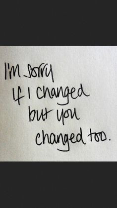 People drift apart when they no longer have the same paths... All she ...