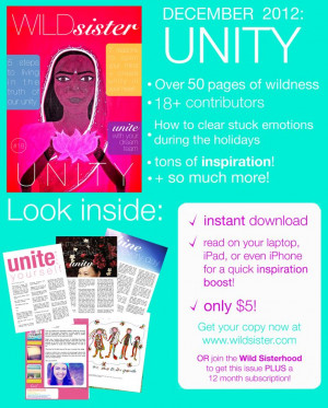 GIVEAWAY: WIN Wild Sister Issue: Unity #wildsister #unity
