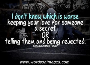Secret love quotes