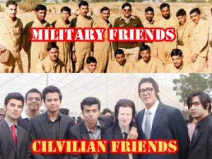 Difference Between Civilian & Military Friends?