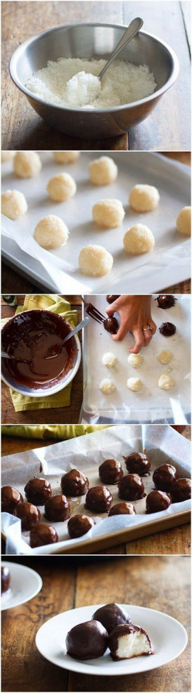 How To Dark Chocolate Coconut Bites http://pinchofyum.com/dark ...