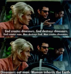 Jurassic Park. I never loved this movie, but this is a pretty good ...