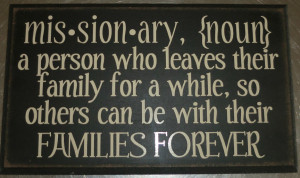 Missionary Definition Wood Plaque, CLICK HERE