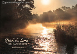 Bible Quote Picture - Seek the Lord with all your heart - Deuteronomy ...