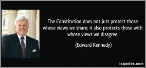 The Constitution does not just protect those whose views we share; it ...