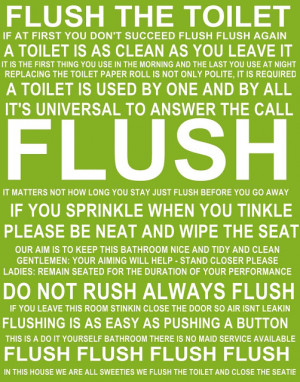 Flush the Toilet quotes and sayings FREE PRINTABLE